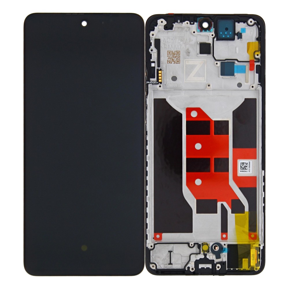 Oppo Reno 12F 4G (CPH2687) Display And Digitizer With Frame Black Service Pack