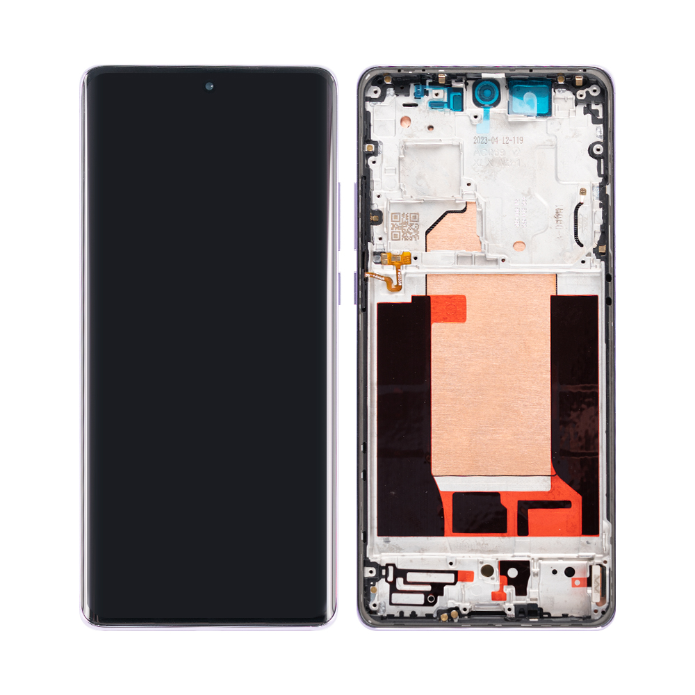 Oppo Reno 10 Pro Plus (CPH2521) Display And Digitizer With Frame Glossy Purple OEM