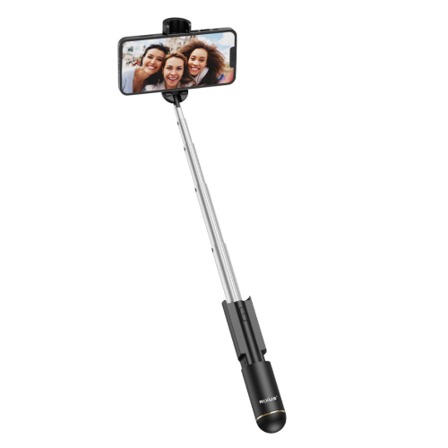 Rixus RXSF30B Mini Integrated Selfie Stick Bluetooth Black