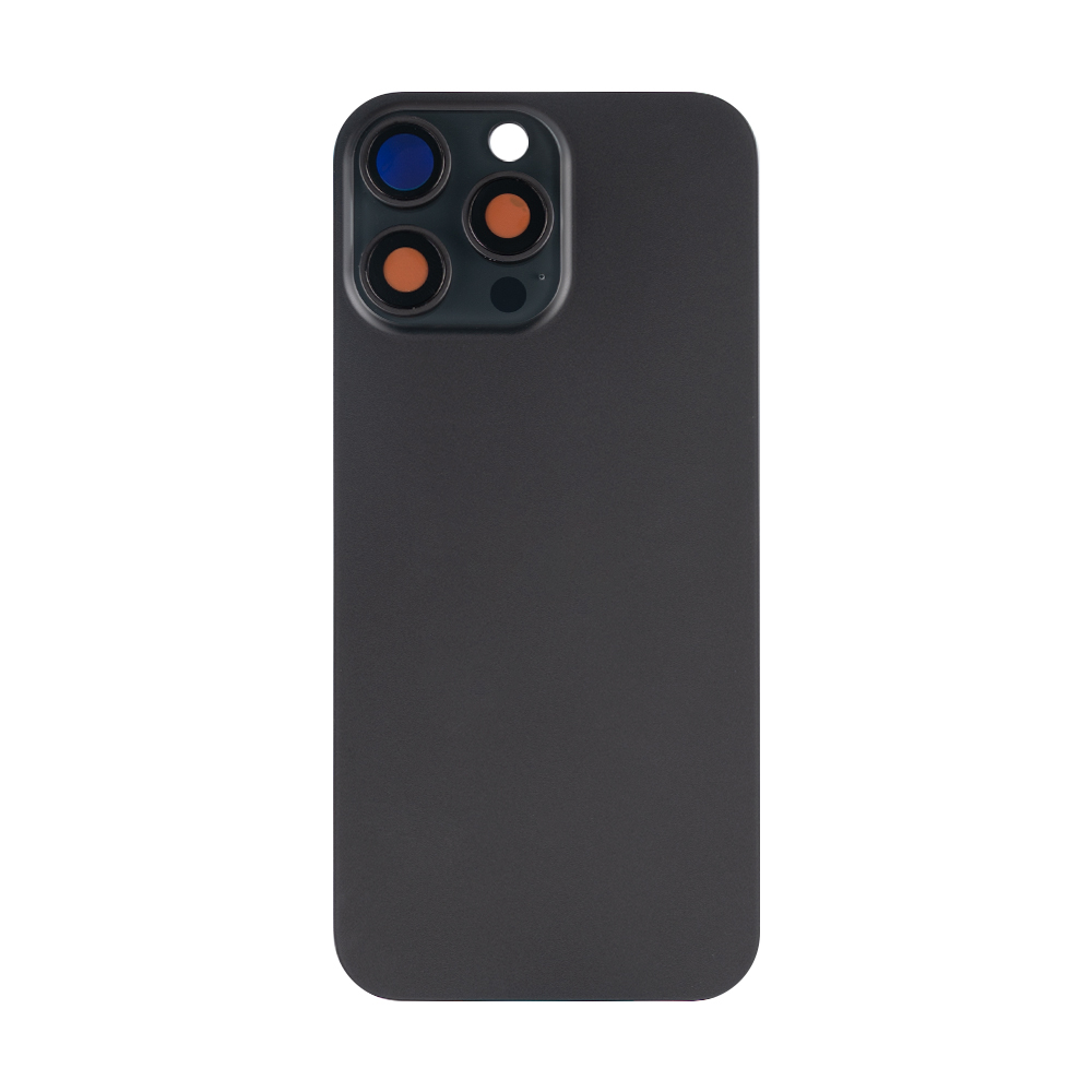 For iPhone 16 Pro Max Extra Glass Without NFC, Enlarged Camera Frame Black Titanium