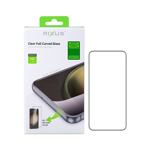 Rixus Clear HD Full Curved Edge Tempered Glass For Samsung Galaxy A06 A065F