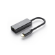 Rixus RXEA01 Type-C To 1000Mbps Card RJ45 Gigabit Drive-free Grey