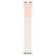 Rixus Silicone Band With Magnetic For Apple Watch 38mm, 40mm, 41mm White + Pink
