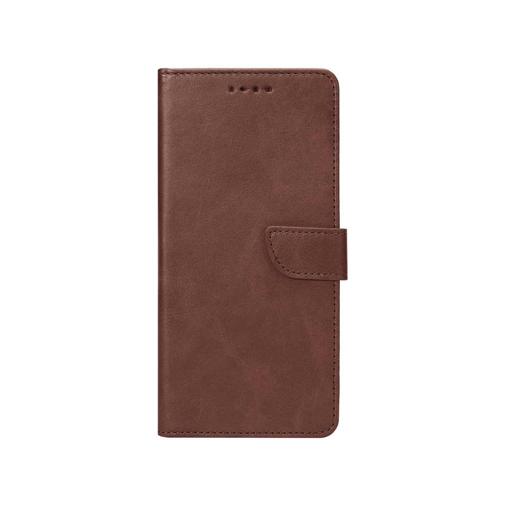 Rixus Bookcase For Samsung Galaxy A55 A556B Brown