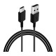 Samsung 0.80M Type C to A , USB 2.0 Data Cable (EP-DR140ABE) Bulk Black Service Pack
