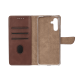 Rixus Bookcase For Samsung Galaxy A55 A556B Brown