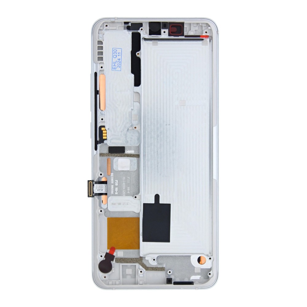 Xiaomi Mi Note 10 Lite Display And Digitizer With Frame White OEM