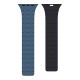 Rixus Silicone Band With Magnetic For Apple Watch 42mm, 44mm, 45mm, 49mm Blue + Midnight
