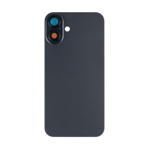 For iPhone 16 Plus Extra Glass Without NFC, Enlarged Camera Frame Black