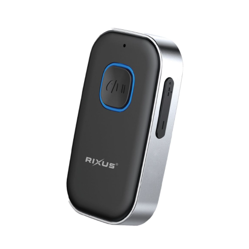 Rixus RXBT33 Bluetooth 5.0 And AUX Receiver Black Silver