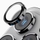 Rixus Metal Shield Camera Tempered Glass For iPhone 12 Pro Graphite