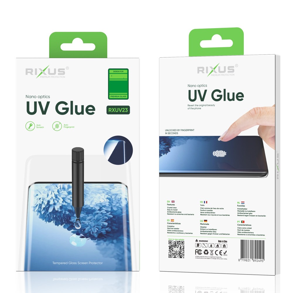 Rixus UV Glue Tempered Glass For Samsung Galaxy S20 FE G780F