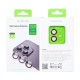 Rixus Metal Shield Camera Tempered Glass For iPhone 12, 12 Mini Red