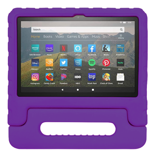 Rixus RXTC06 Tablet Kids Case For iPad Pro 11 (2022, 2021, 2020, 2018), Air 4 (2020), Air 5 (2022) 10.9'' Purple