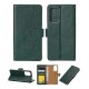 Rixus Bookcase For Samsung Galaxy A22 5G A226B Dark Green