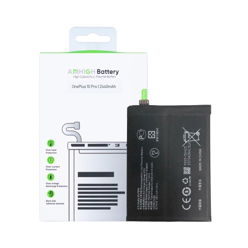 OnePlus 10 Pro (NE2210) Battery BLP899 - 2440 mAh (AMHigh Premium)