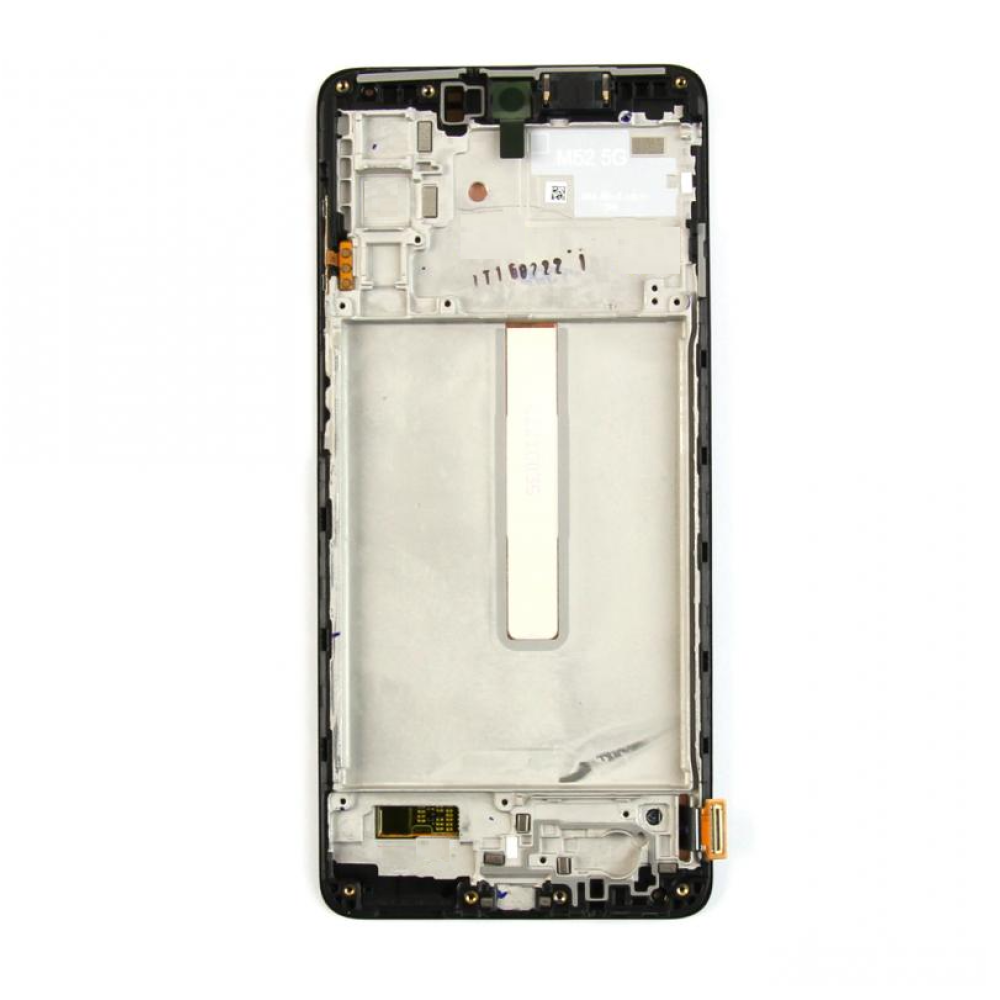 Samsung Galaxy M52 5G (SM-M526B) Display With Frame Black Soft-OLED