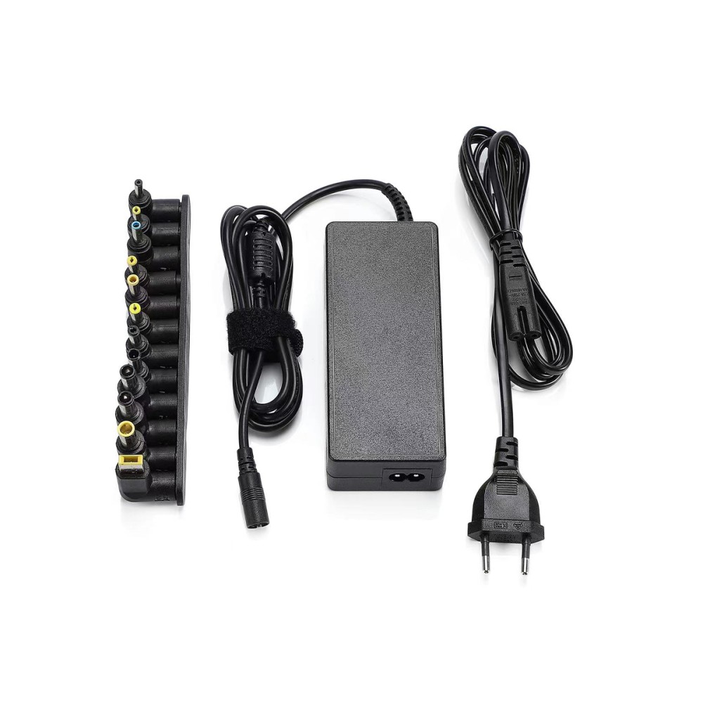 Rixus RXLC20 Universal Laptop Charger With 12 Connectors 90W Black