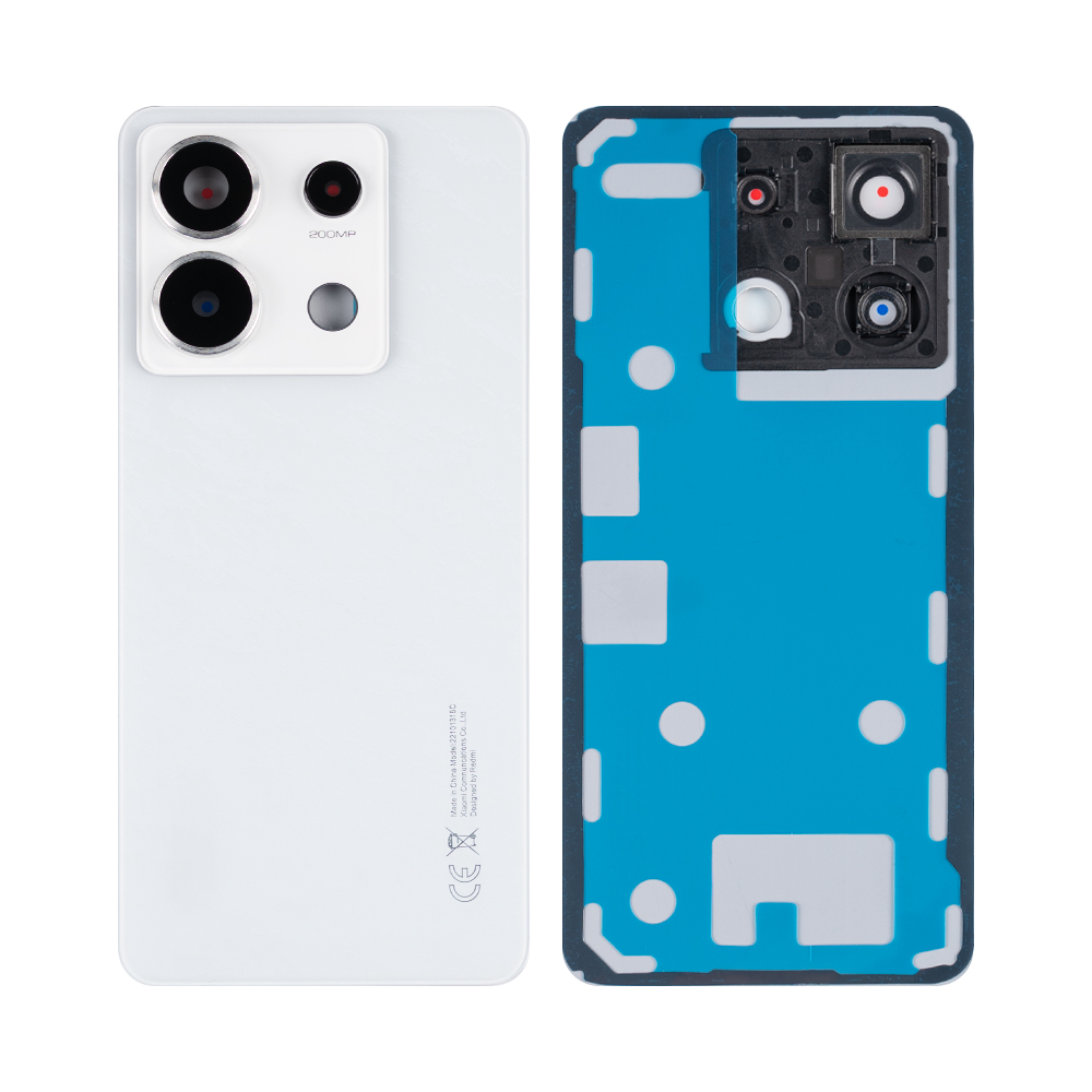 Xiaomi Redmi Note 13 Pro 5G (2312DRA50C, 2312CRAD3C) Back Cover White With Lens OEM