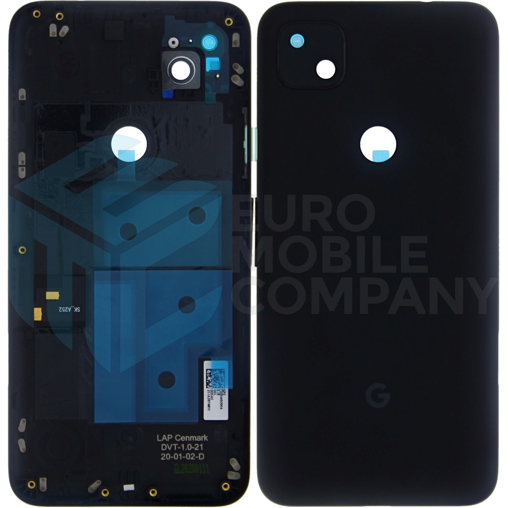 Google Pixel 4A 4G (G025N) Back Cover Just Black With Lens OEM
