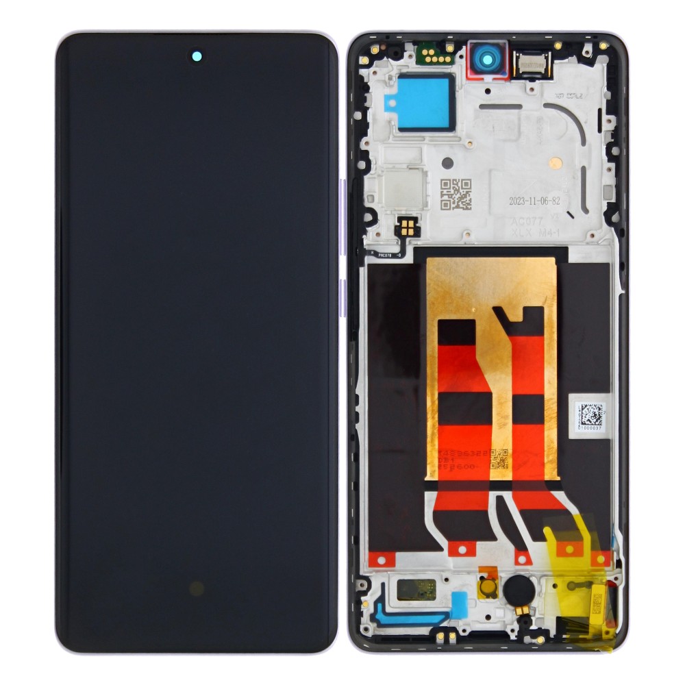 Oppo Reno 10 Pro 5G (CPH2525) Display And Digitizer With Frame Glossy Purple Service Pack