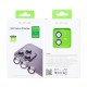 Rixus Metal Shield Camera Tempered Glass For iPhone 11 Green