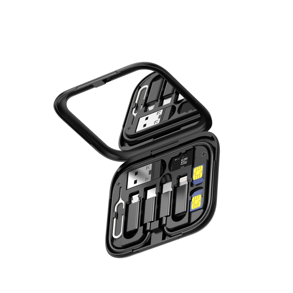 Rixus RXUC16 Multifunction Cable Card USB Adapter Box Kit With Mirror Black
