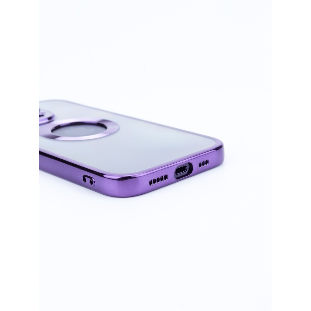 NY Glossy Phone & Camera TPU Case For iPhone 13 - Transparent Black