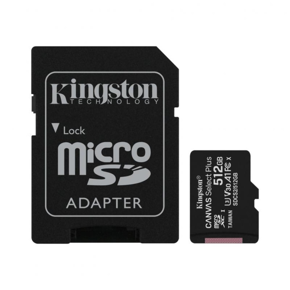 Kingston Canvas Select Plus microSD Card SDCS2 512GB - Class 10