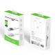 Rixus RXUC29C Braided USB-C To USB-C Cable With LED Display 100CM White
