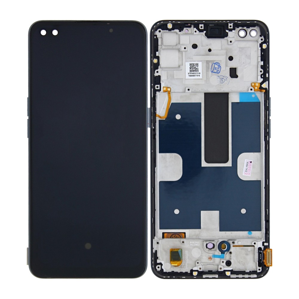 Oppo Reno 4 5G CPH2091 Display And Digitizer With Frame Black Soft-OLED