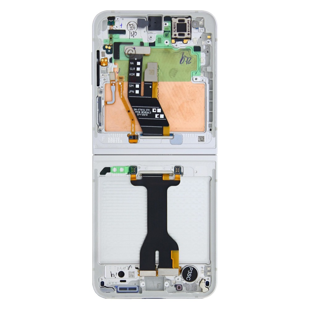 Samsung Galaxy Z Flip6 F741B Display And Digitizer With Frame White Service Pack