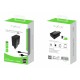 Rixus RX70B Dual USB And PD Charger With USB To Type-C Cable 30W Black