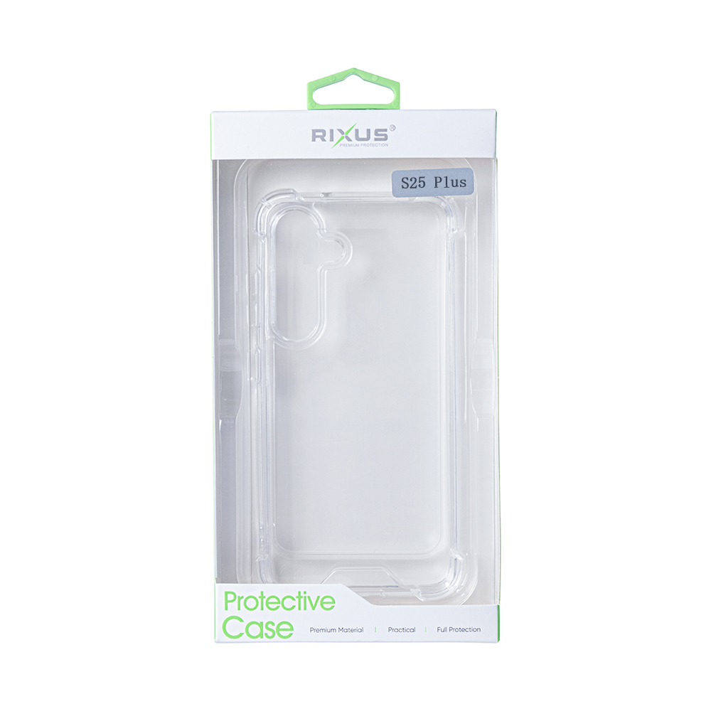 Rixus Anti-Burst Case For Samsung Galaxy S25 Plus S9360 Transparent
