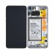 Samsung Galaxy S10E (SM-G970F) Display And Digitizer With Frame And Battery Prism White Service Pack