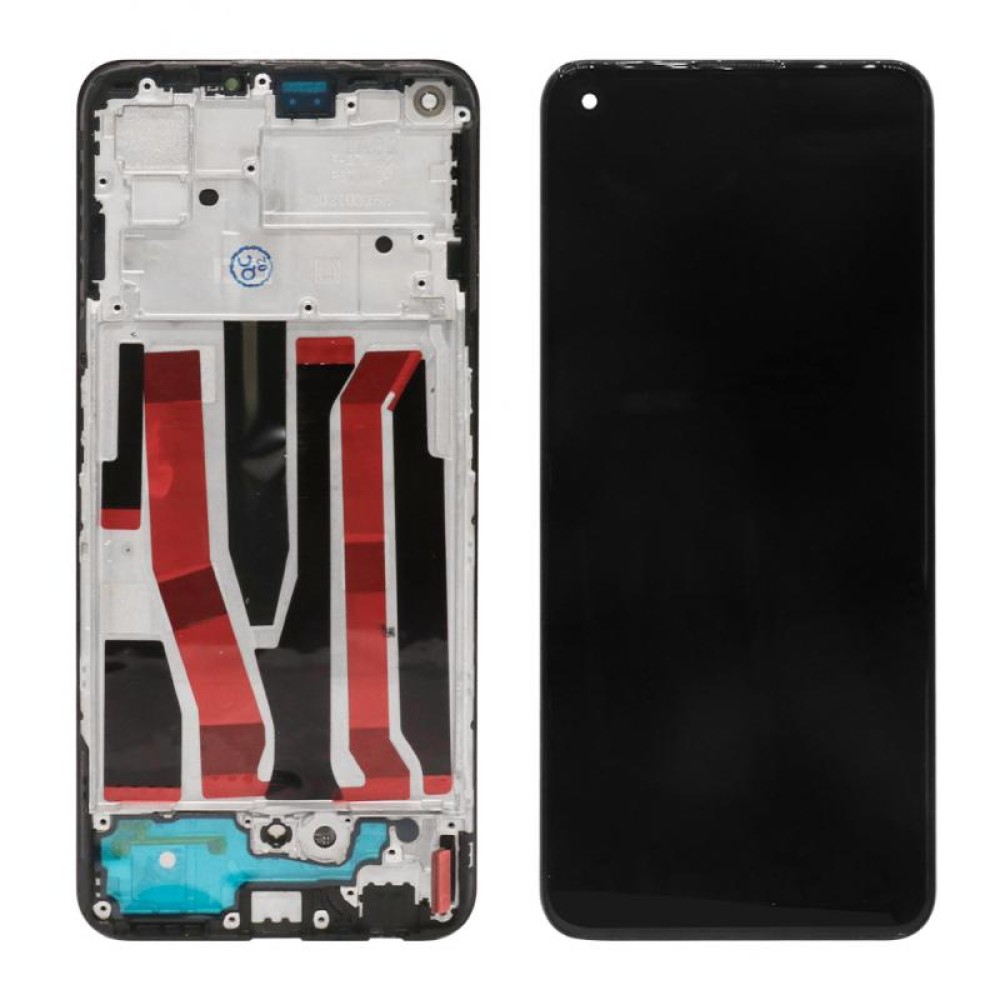 Oppo A94 5G (CPH2211), A95 5G (PELM00), Reno 5Z (CPH2211) Display And Digitizer With Frame Fluid Black