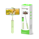 Rixus RXSF30G Mini Integrated Selfie Stick Bluetooth Green