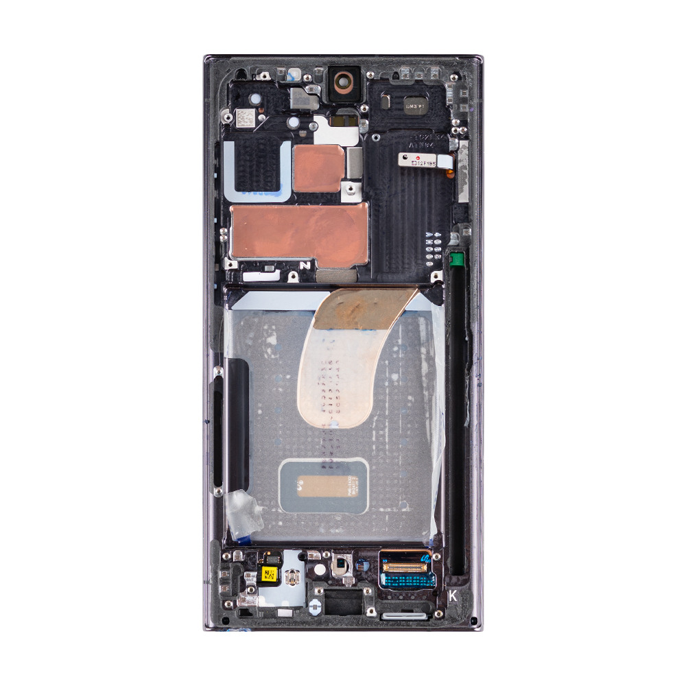 Samsung Galaxy S23 Ultra S918B Display And Digitizer With Frame Phantom Black Pulled