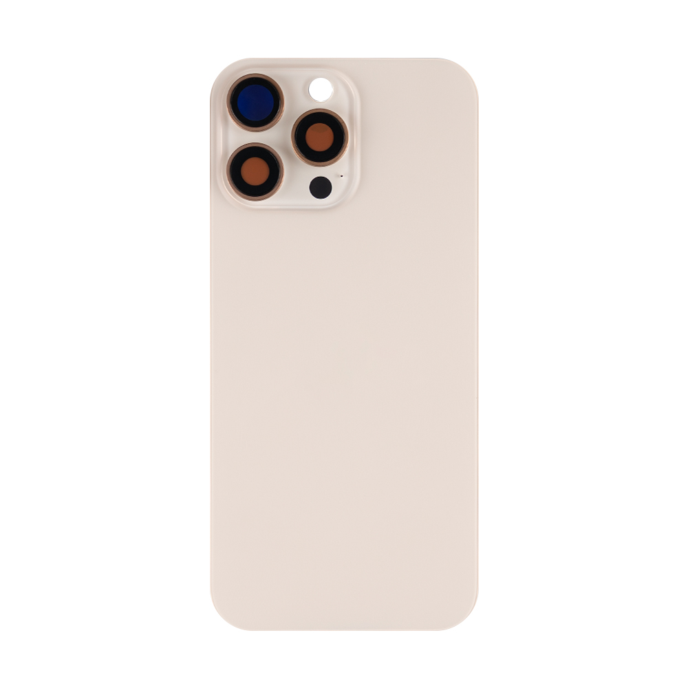 For iPhone 16 Pro Max Extra Glass Without NFC, Enlarged Camera Frame Desert Titanium
