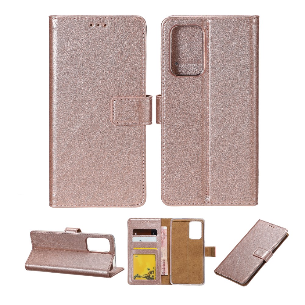 Rixus Bookcase For iPhone 13 Pro Light Pink