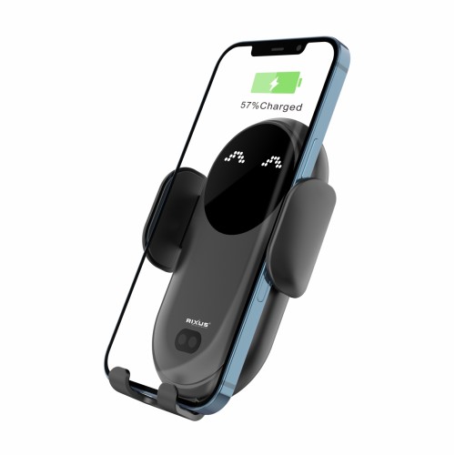 Rixus RXWC22 Wireless Auto-Sensoring Car Holder Black