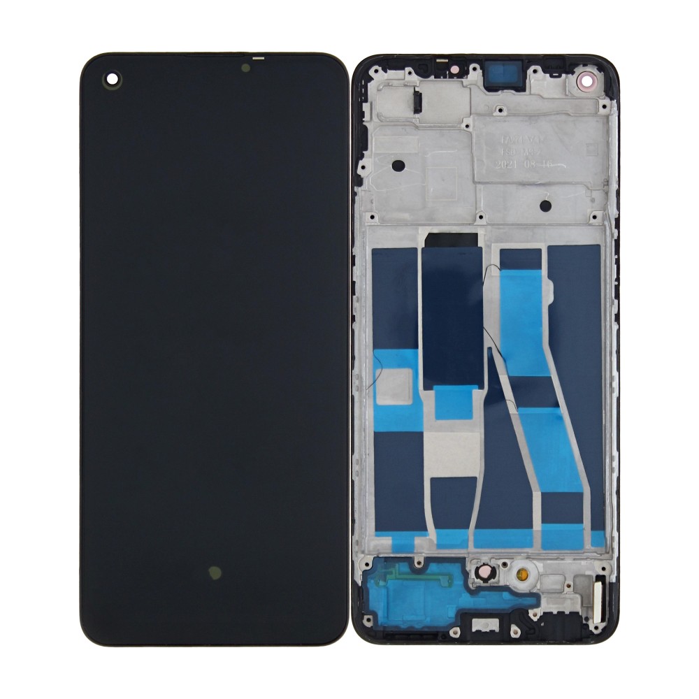 Oppo Reno 5 Lite, Reno 5F, F19 Pro Display And Digitizer With Frame Black Soft-OLED