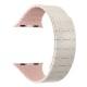 Rixus Silicone Band With Magnetic For Apple Watch 38mm, 40mm, 41mm White + Pink