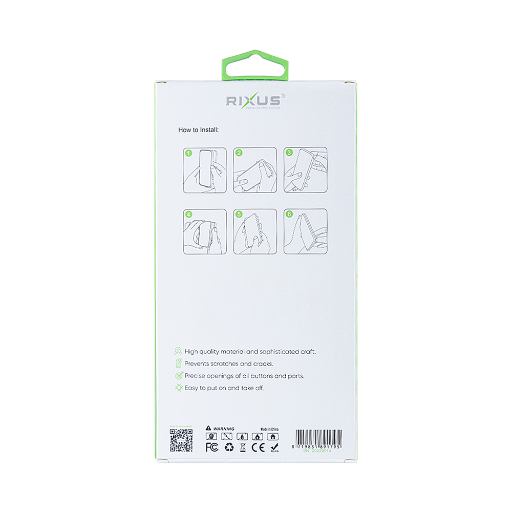 Rixus Anti-Burst Case With MagSafe For Samsung Galaxy S25 Plus S9360 Transparent