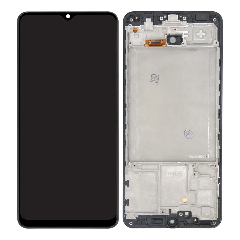 Samsung Galaxy A31 A315F Display And Digitizer With Frame Black Soft-OLED