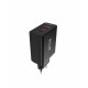 Rixus RX70B Dual USB And PD Charger With USB To Type-C Cable 30W Black