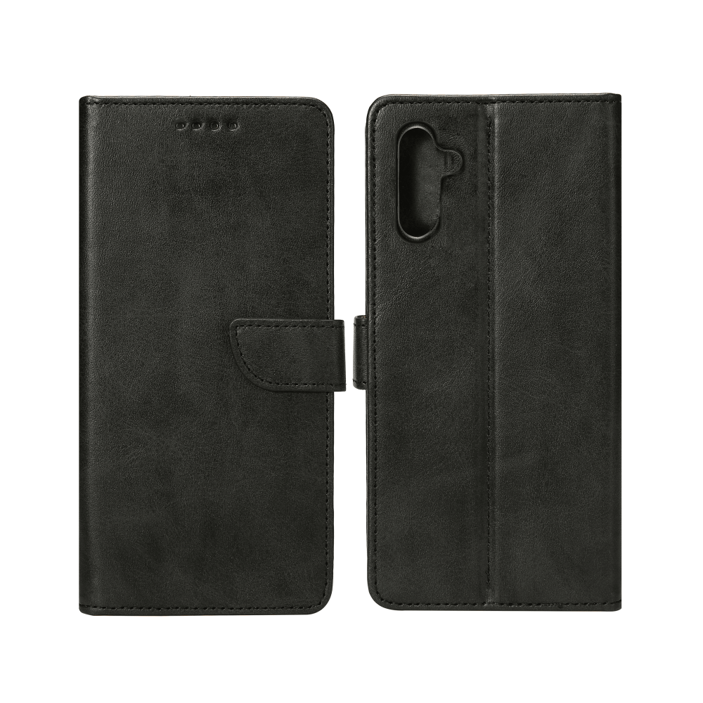 Rixus Bookcase For Samsung Galaxy A16 A165F, A16 5G A166B Black