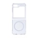 Rixus For Samsung Galaxy Z Flip6 Anti-Burst Case With MagSafe Transparent
