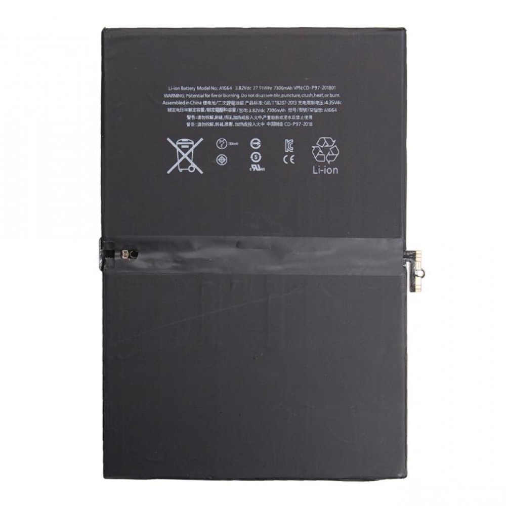 iPad Pro 9.7 (2016) Replacement Battery Apple iPad Pro 9.7 A1664 - 7306mAh (2016)