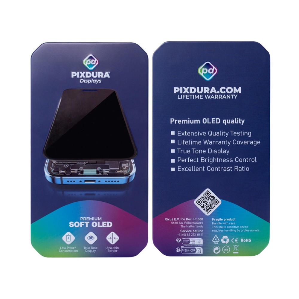 PIXDURA For iPhone X Display And Digitizer Soft-OLED Premium
